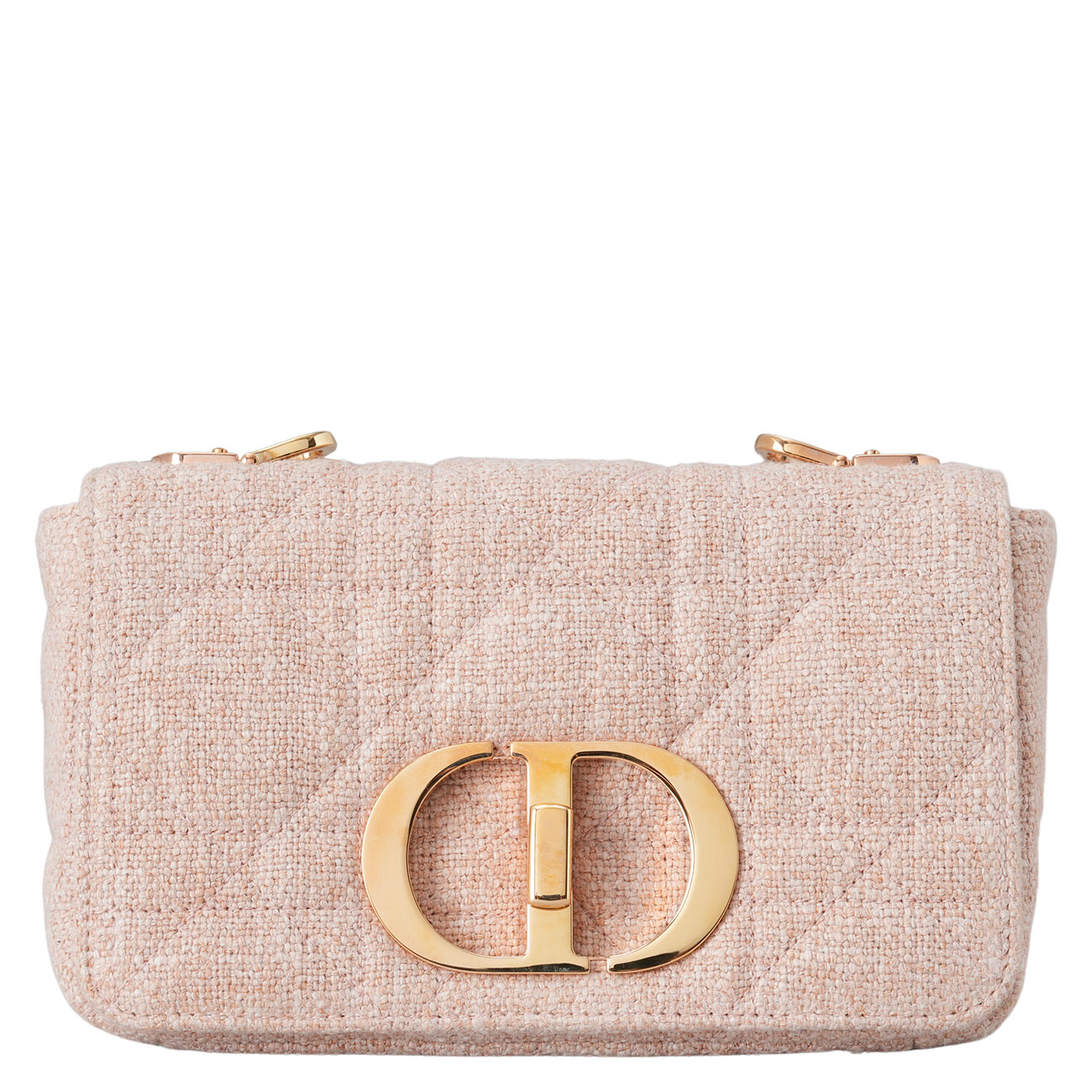 CHRISTIAN DIOR(USED)디올 트위드 카로 백 미듐